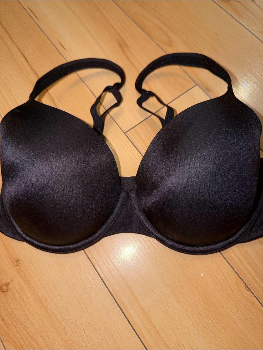 La SENZA Black Push-Up Bra with Smooth Molded Cups